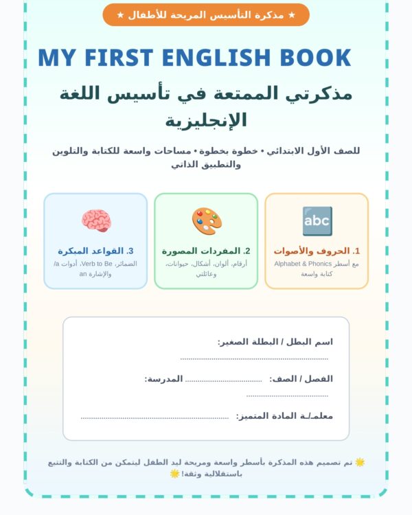 مذكرة التأسيس الشاملة في اللغة الإنجليزية